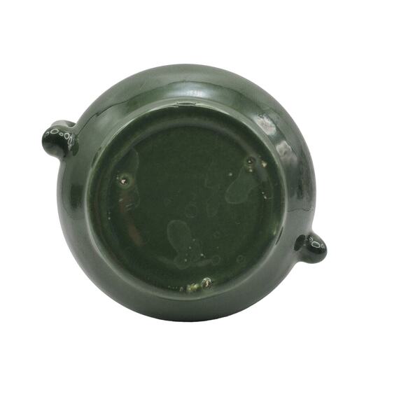 Red Wing Pottery Sugar Bowl Lid Normandy Pattern Forest Green MCM Vintage Dish - Picture 4 of 9